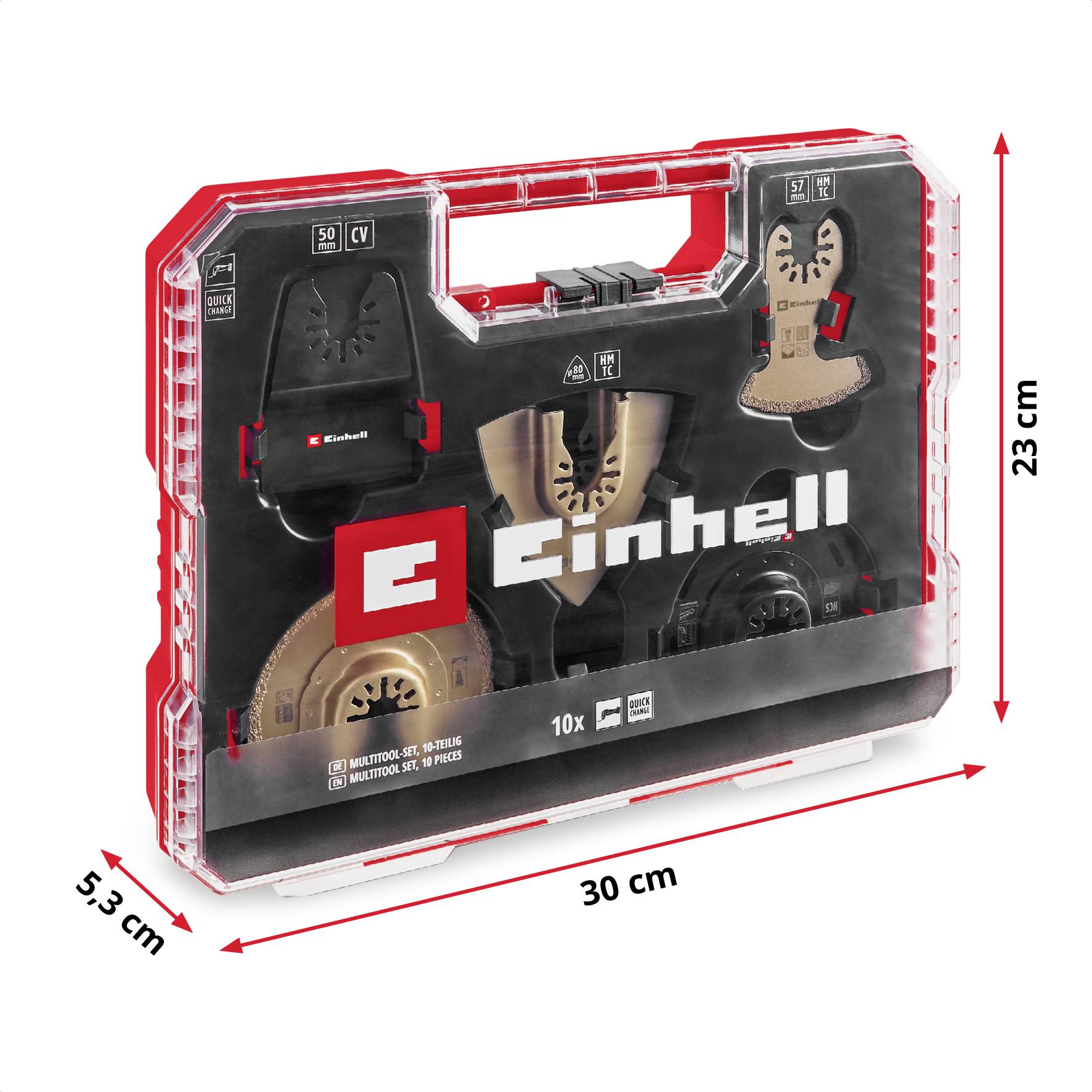 Einhell 708110 XLPLUS-CASE HCS, HM Set outils multifonction 1 set