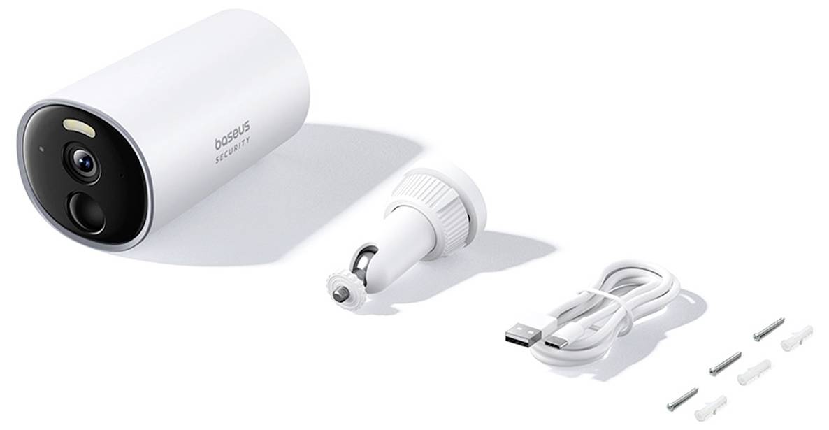 S0SV002130 Baseus B1 Outdoor 2K Wi-Fi IP Caméra de surveillance