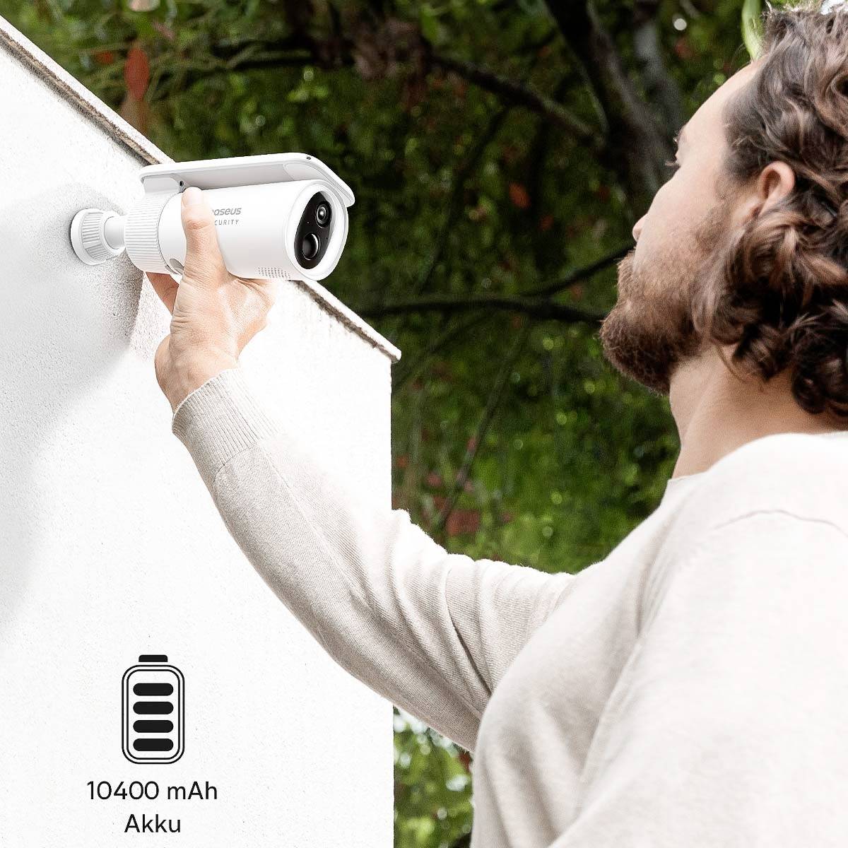 S0SW002130 Baseus S1 Outdoor 2K Wi-Fi IP Caméra de surveillance 2304 x 1296 pixels