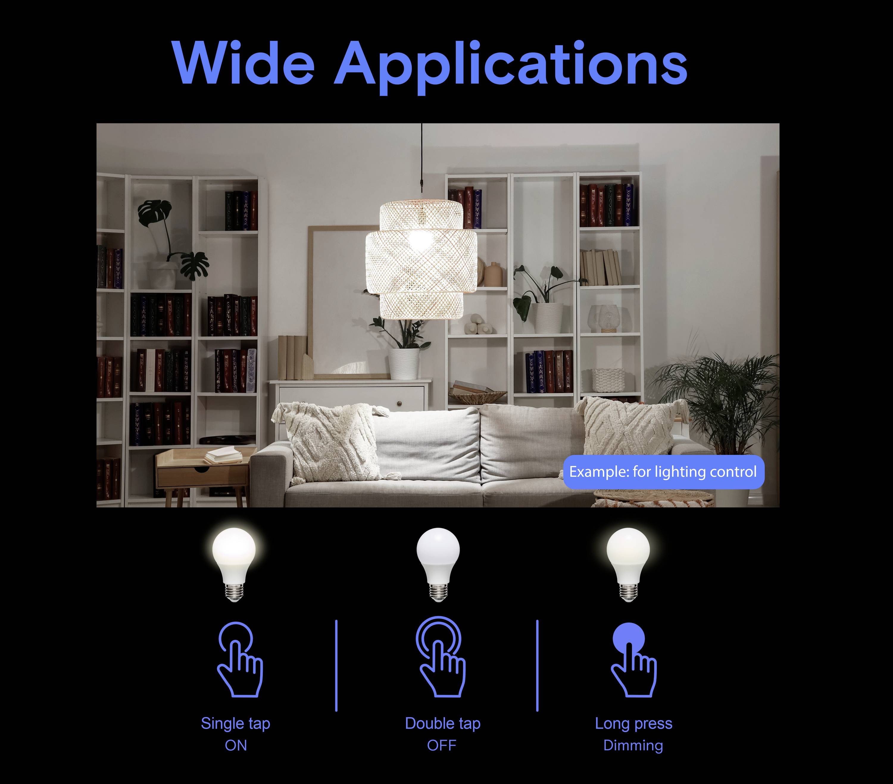 Sygonix SY-6811316 Bouton-poussoir blanc Smart Mini Switch