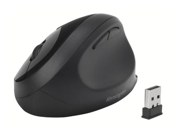 Kensington Souris sans fil noir 6 Boutons 800 dpi, 1200 dpi, 1600 dpi