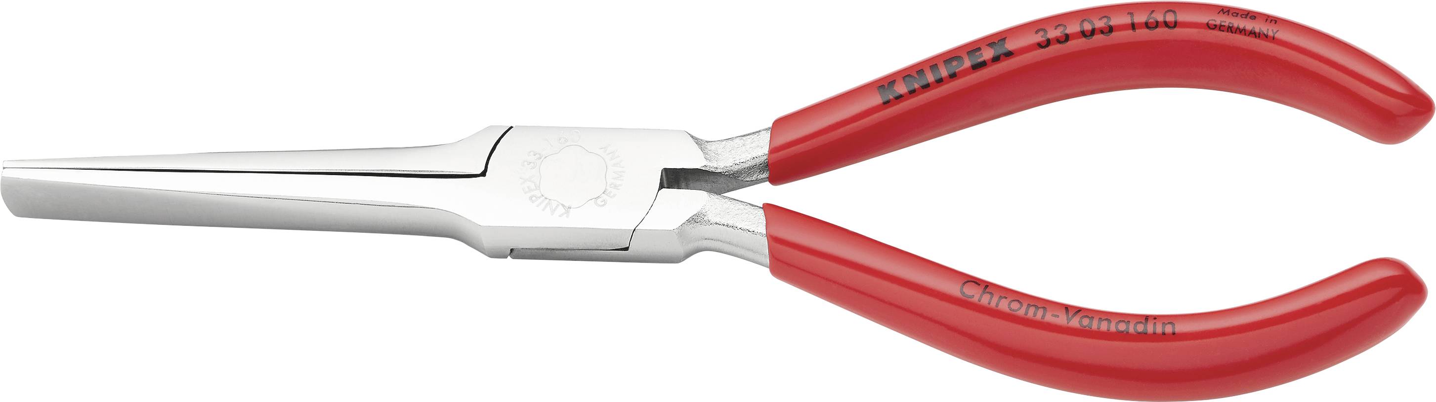 Pince coupante rouge en métal avec isolation, adaptée pour saisir et maintenir de petits objets en électricité et en mécanique de précision.