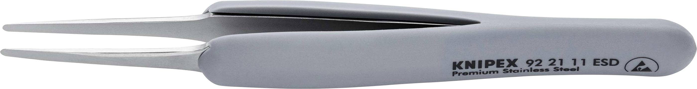 Knipex 92 21 11 ESD antistatique (ESD) Pince brucelle de précision pointue 123 mm