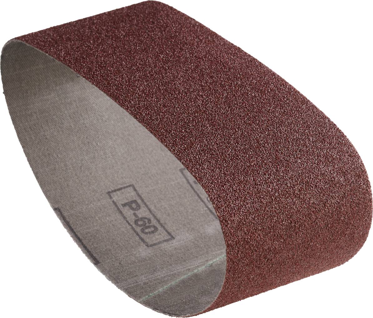 Bande abrasive à grain grossier, marquée P60, adaptée aux travaux de menuiserie ou de métallerie pour le traitement des surfaces.