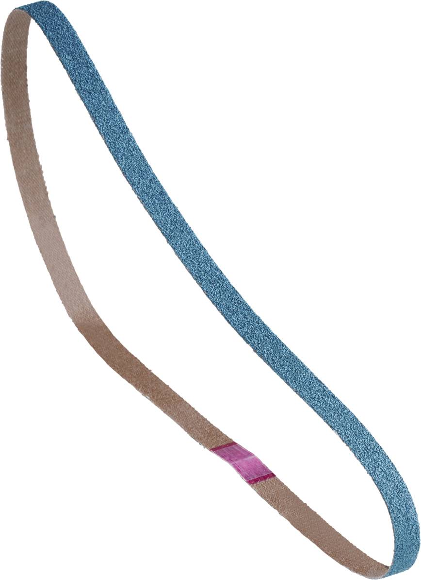 Ceinture bleue et marron avec fixation rose.