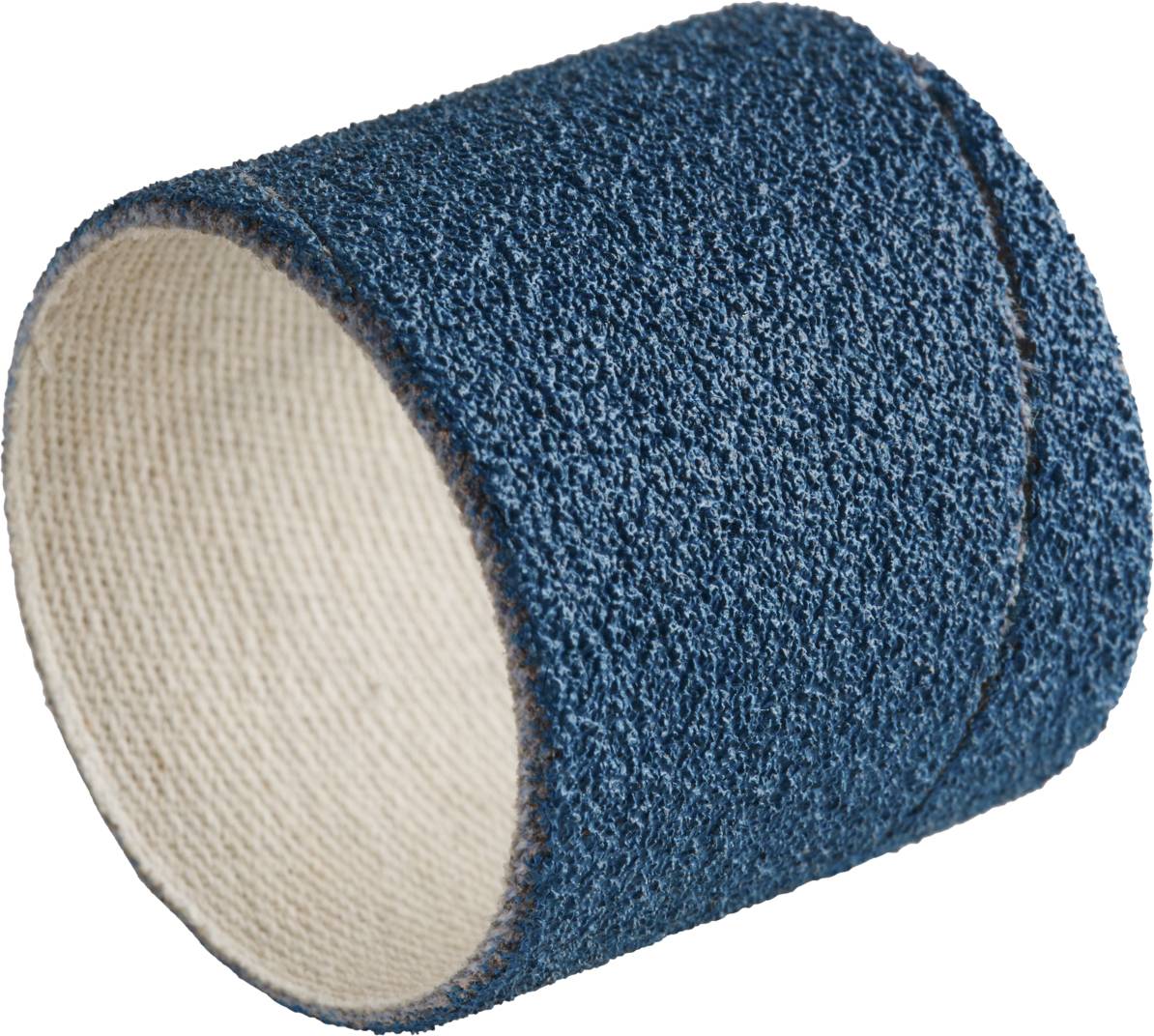 Un crayon de ponçage bleu à texture rugueuse, de forme cylindrique, principalement adapté pour le traitement des surfaces.