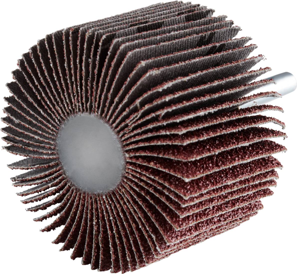 Disque abrasif composé de nombreuses lamelles stratifiées en matériau abrasif. Utilisé pour le traitement de surface et les travaux de polissage.