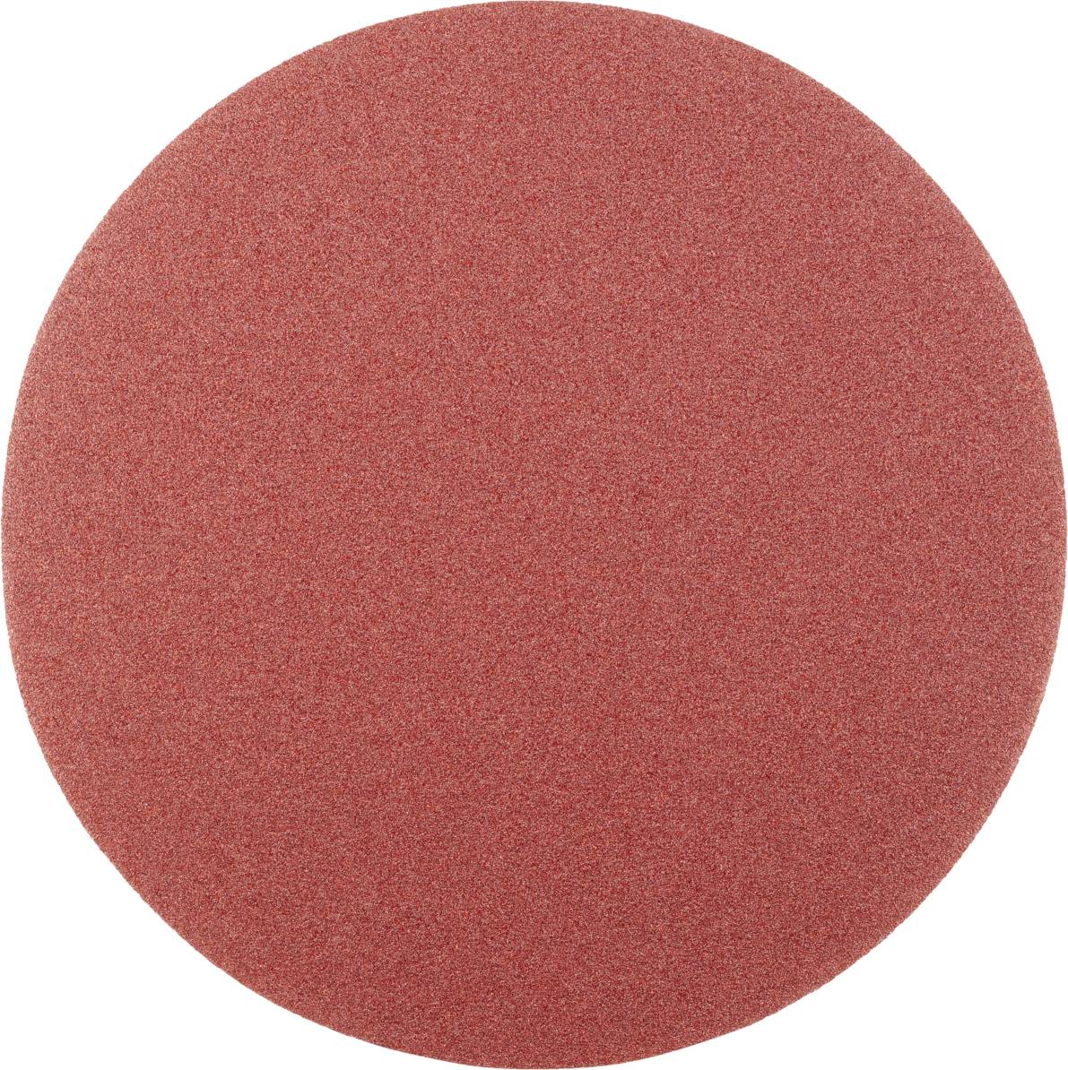 Papier de verre rond rouge.