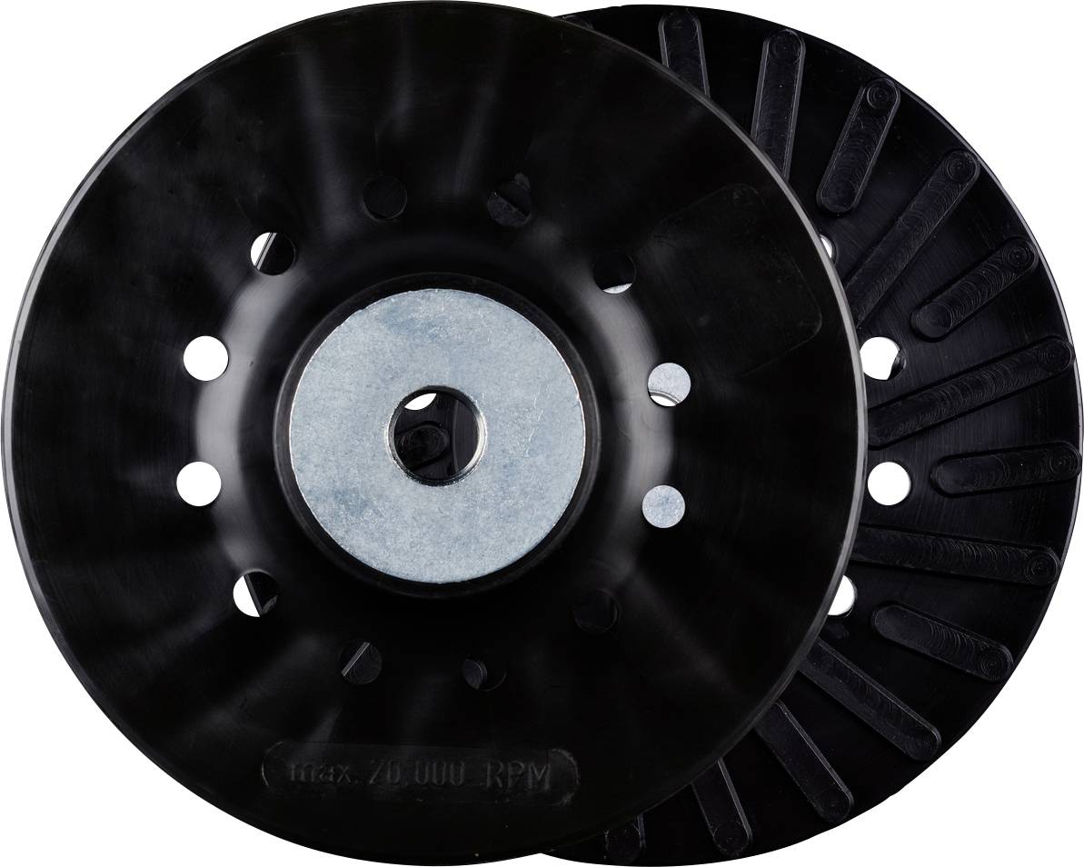 Rhodius 300399 RHODIUS RH TURBO, 10 Rhodius plaque de support en fibre de verre 125 x M14 mm, plateau de support, Topline, Made