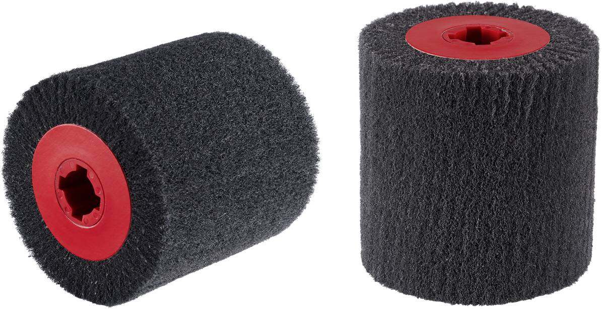 Rhodius 305361 Rhodius VW, rouleaux non tissés 100 x 100 x 19,00 mm, ultra-fins, Topline, pour acier inoxydable, acier, métaux