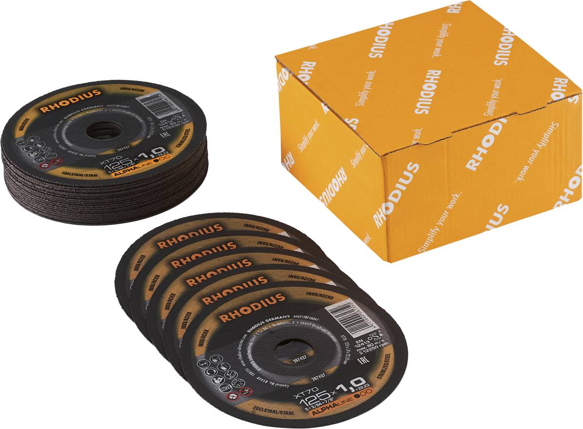Rhodius XT70 PACK 211078 Disque à tronçonner 25 pc(s) acier inoxydable, acier
