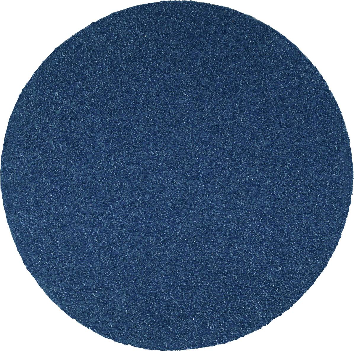 Papier de verre bleu, circulaire, à texture rugueuse, destiné à être utilisé sur des ponceuses.