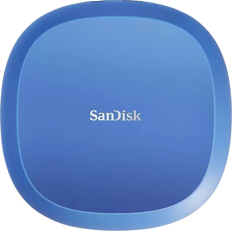 SanDisk Creator Desk Drive 4 TB Disque dur externe SSD USB 3.1 (2è gén.), connexion de bloc d'alimentation bleu SDSSDT40C-4T00-E25