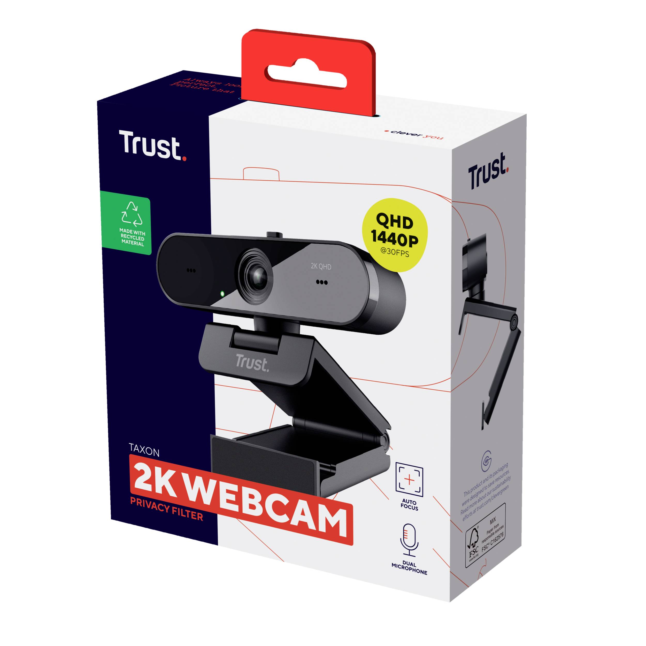 Webcam Trust 2K QHD-Webcam Konferenzen