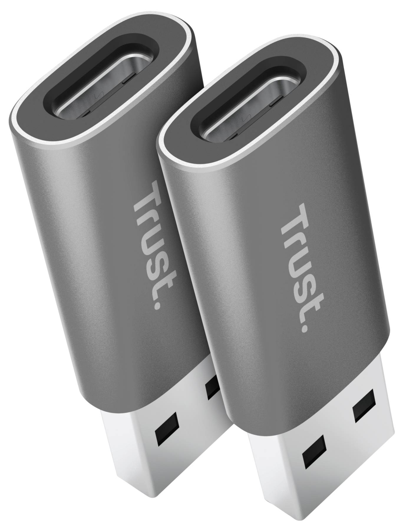 Trust USB 2.0 Adaptateur CALYX USB-A TO USB-C ADAPTER 2PACK