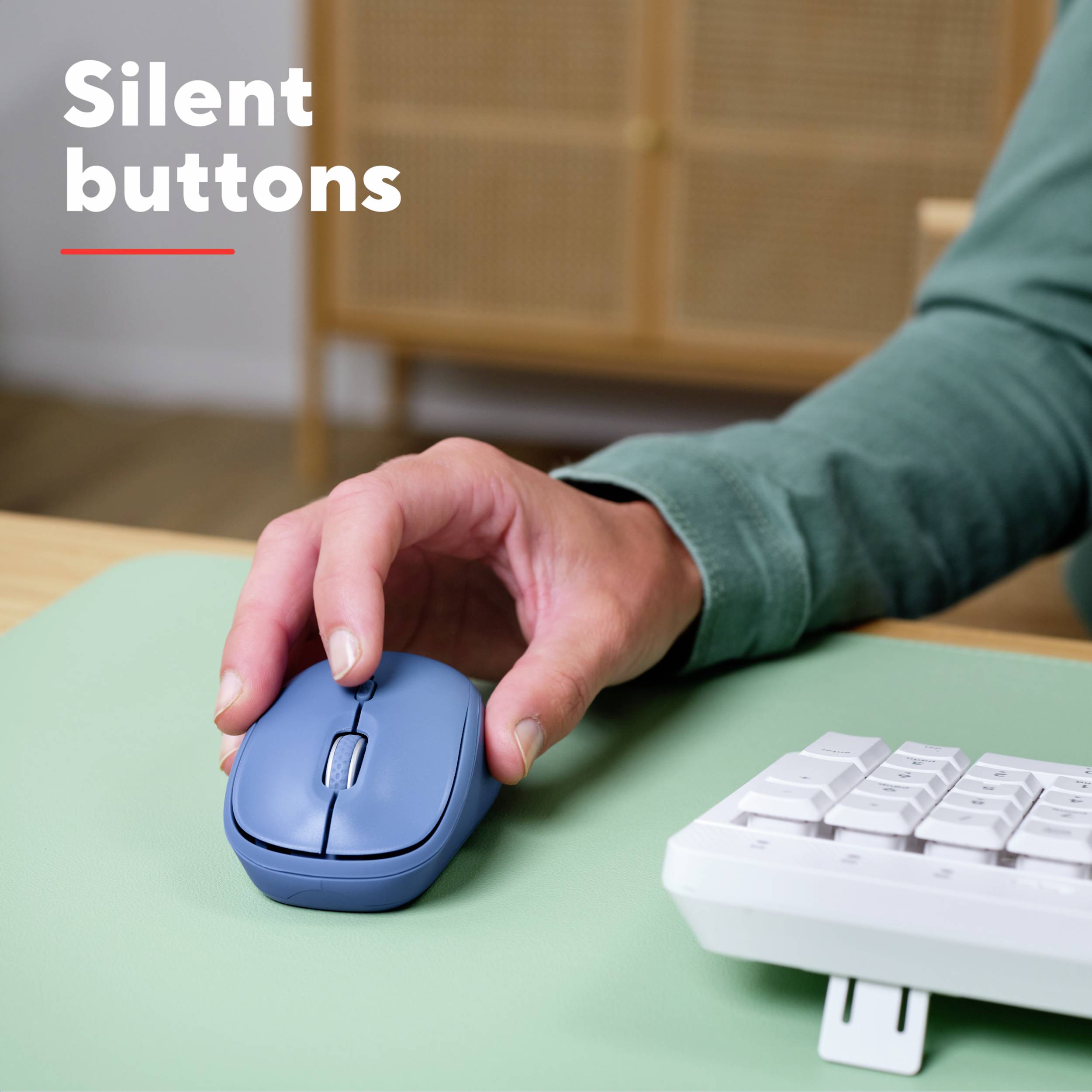 Trust YVI+ MULTI-DEVICE WIRELESS MOUSE BLUE Souris sans fil, Bluetooth, USB bleu