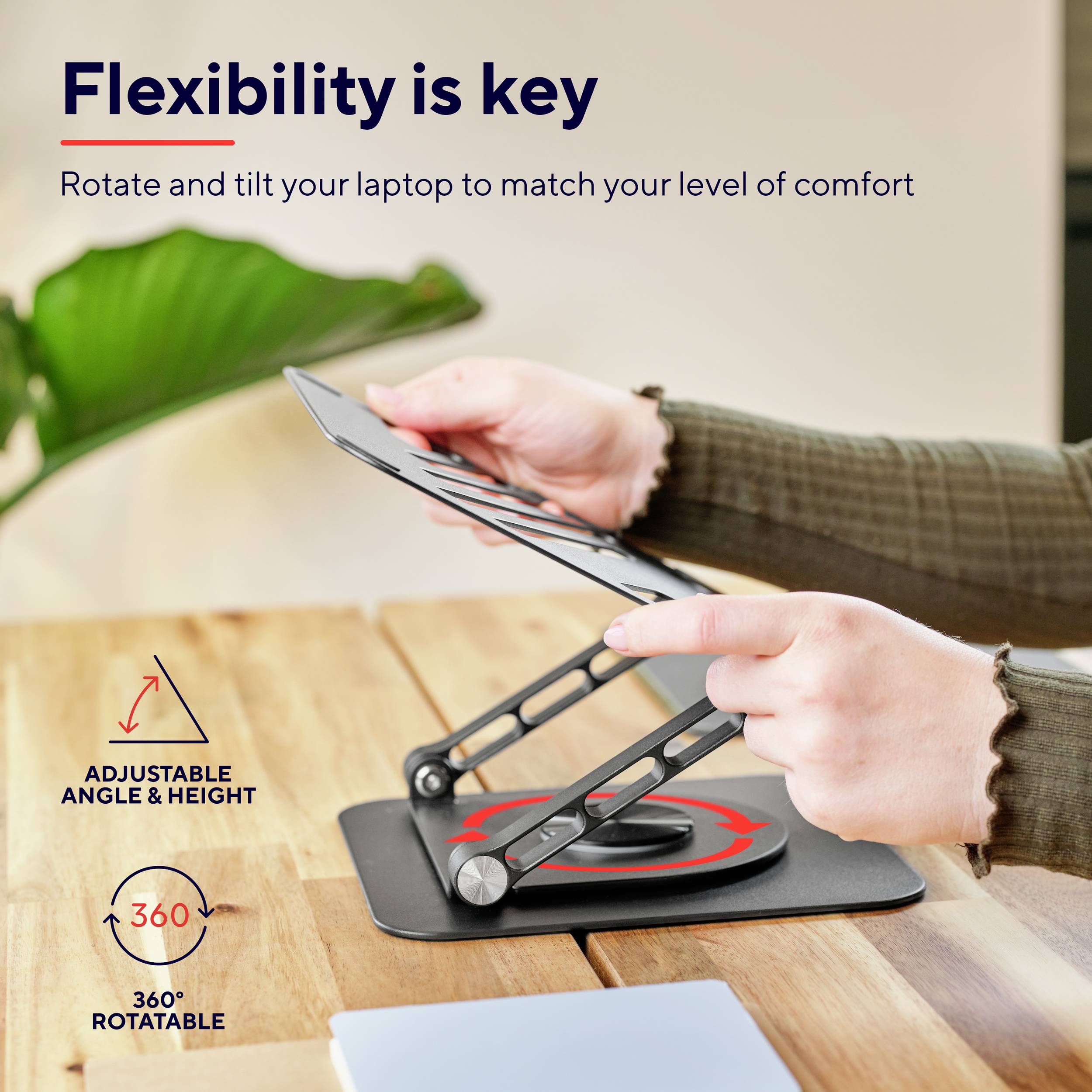 Trust ZEFF METAL LAPTOP STAND Support d'ordinateur portable