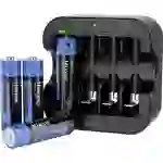 Hixon Q022 Chargeur de piles rondes Li-ion LR03 (AAA), LR6 (AA) Hixon Q022 Chargeur de piles rondes Li-ion LR03 (AAA), LR6 (AA)