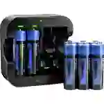 Hixon Q022 Chargeur de piles rondes Li-ion LR03 (AAA), LR6 (AA) Hixon Q022 Chargeur de piles rondes Li-ion LR03 (AAA), LR6 (AA)