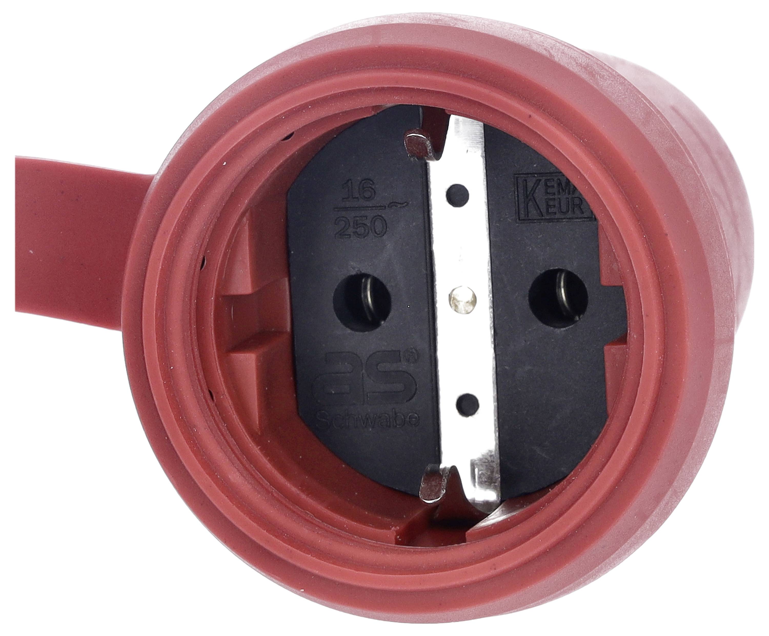 Prise de connexion rouge avec deux entrées rondes et broche de base, adaptée pour 16 ampères, 250 volts, accessoire électrique.