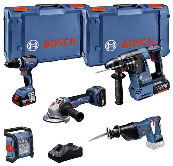 Bosch Professional GSB+GBH+GWS+GSA+GLI 0615A5007S Jeu d'outils