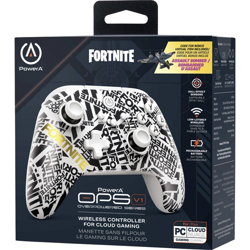 Power A OPS v1 "Fortnite Edition" Manette PC, Xbox Series X, Xbox Series S, Android, iOS blanc, noir Power A OPS v1 "Fortnite Edition" Manette PC, Xbox Series X, Xbox Series S, Android, iOS blanc, noir