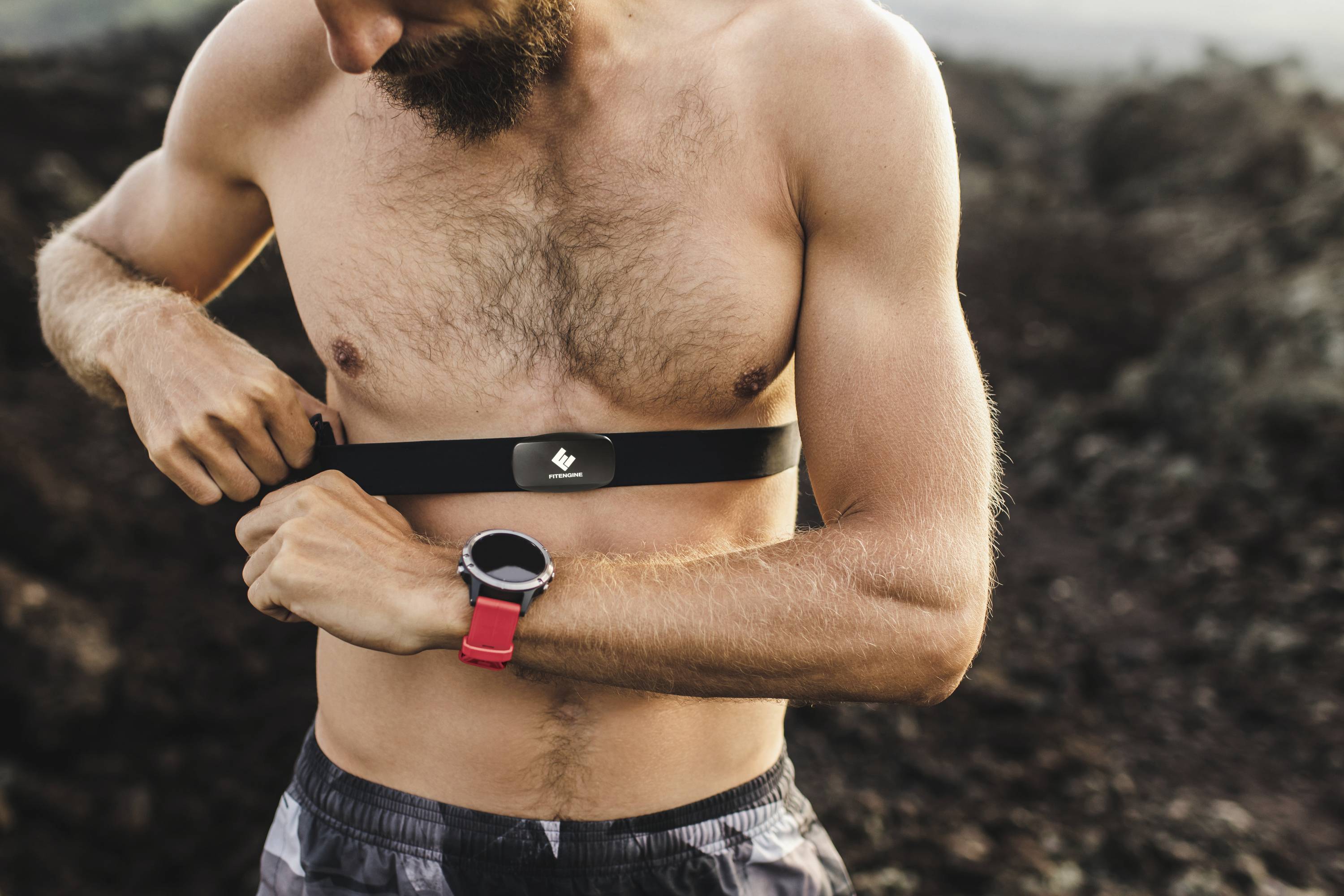 Fitengine Capteur de fréquence cardiaque noir