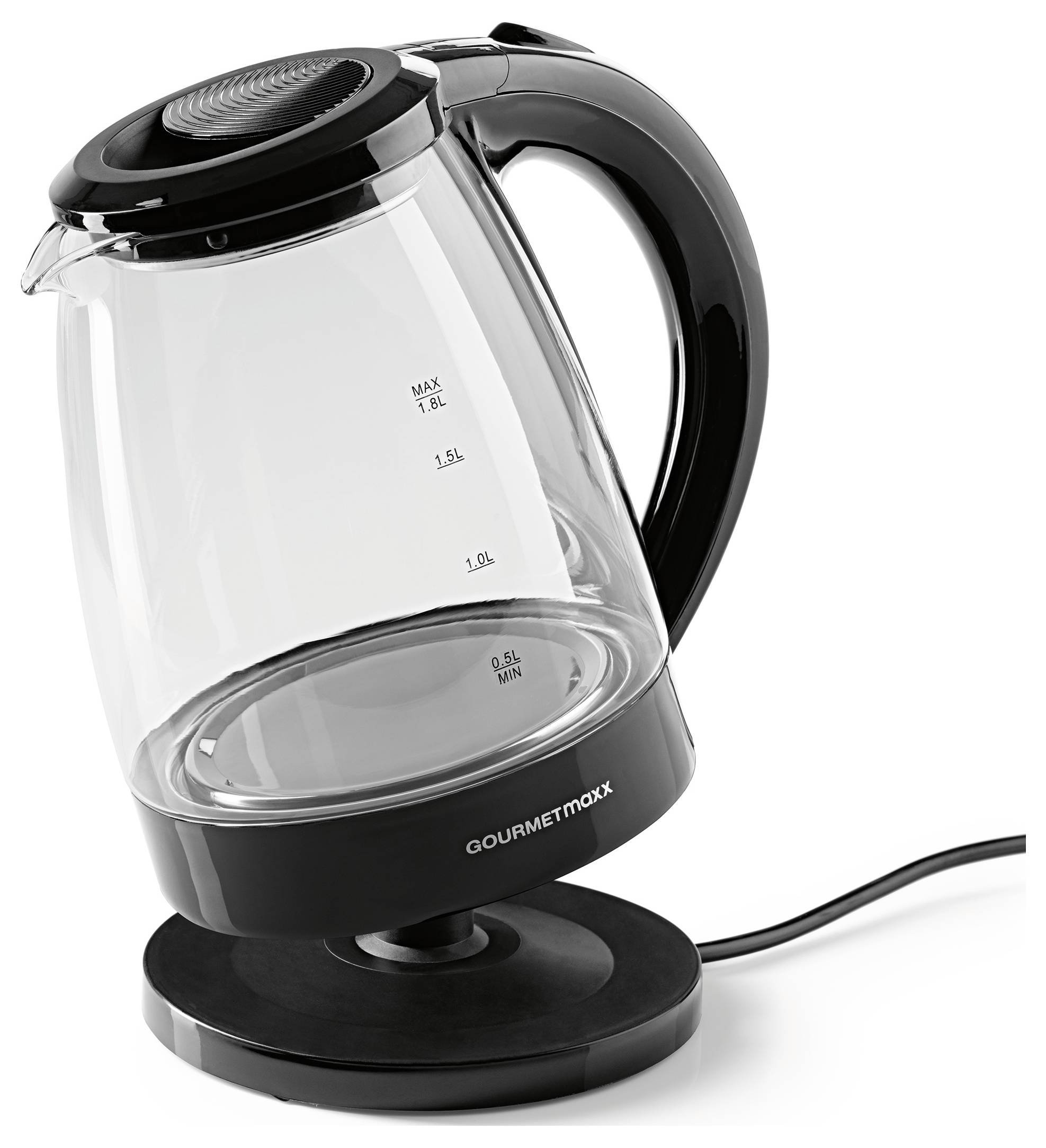 GourmetMaxx Bouilloire noir Contenance: 1.8 l