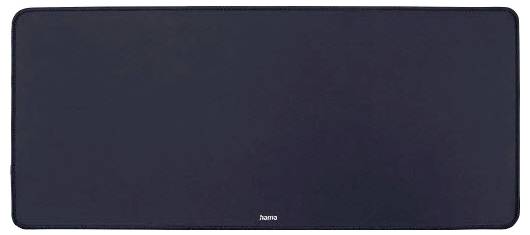 Tapis de souris noir rectangulaire de Hama, conçu de manière minimaliste, offrant une surface lisse pour des mouvements de souris précis.