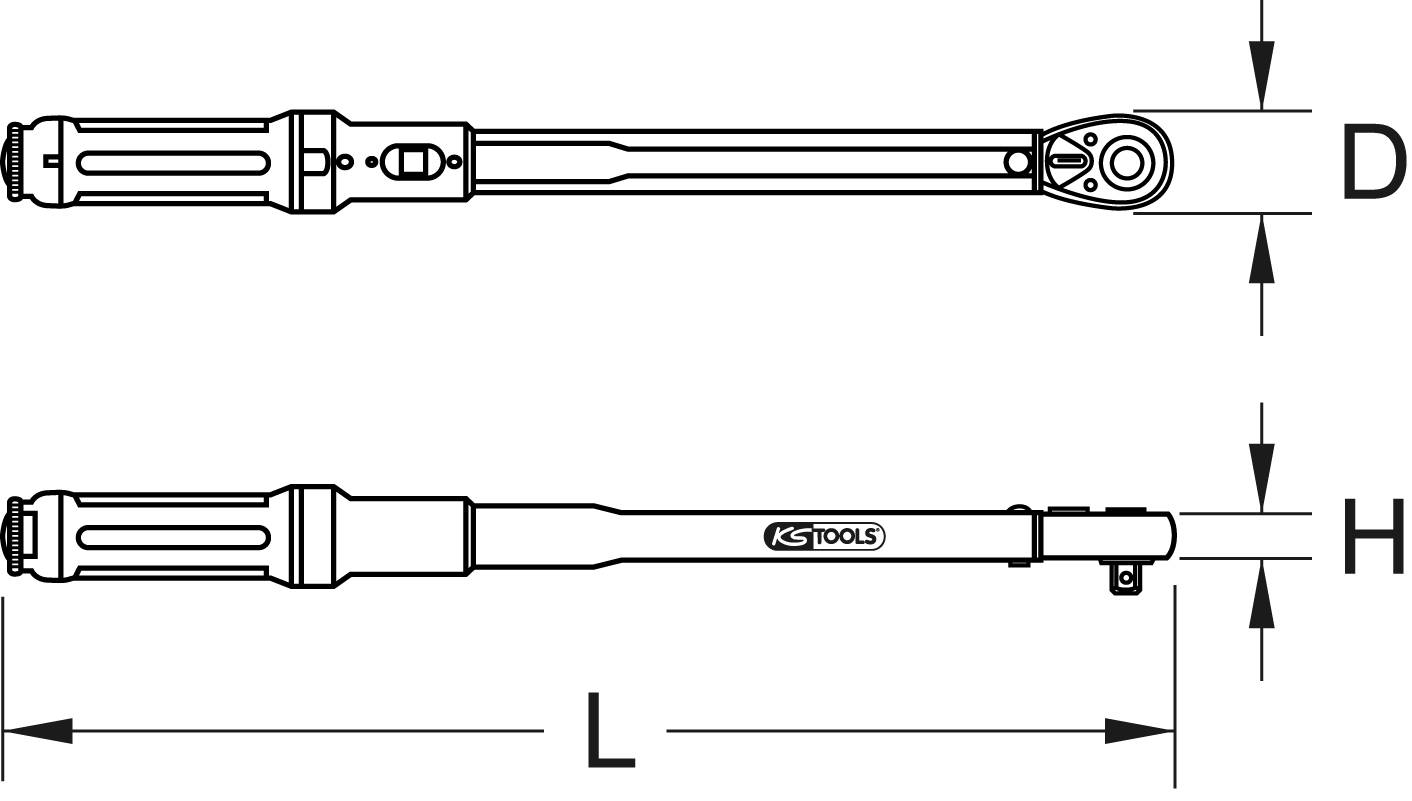 KS Tools 512.0025 Clé dynamométrique