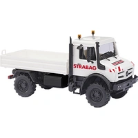 Busch 51057 H0 Modèle réduit de camion Mercedes Benz Unimog U 5023, Strabag Busch 51057 H0 Modèle réduit de camion Mercedes Benz Unimog U 5023, Strabag