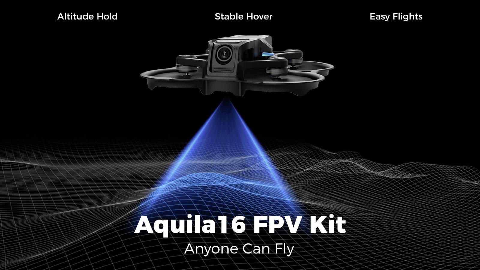 BETAFPV Aquila16 FPV Kit Drone de course prêt à voler (RtF) pilotage en immersion (FPV), FPV (First Person View)