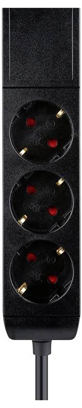 Multiprise de table Neomounts DS22-840BL6 noir contact de protection 1 pc(s)