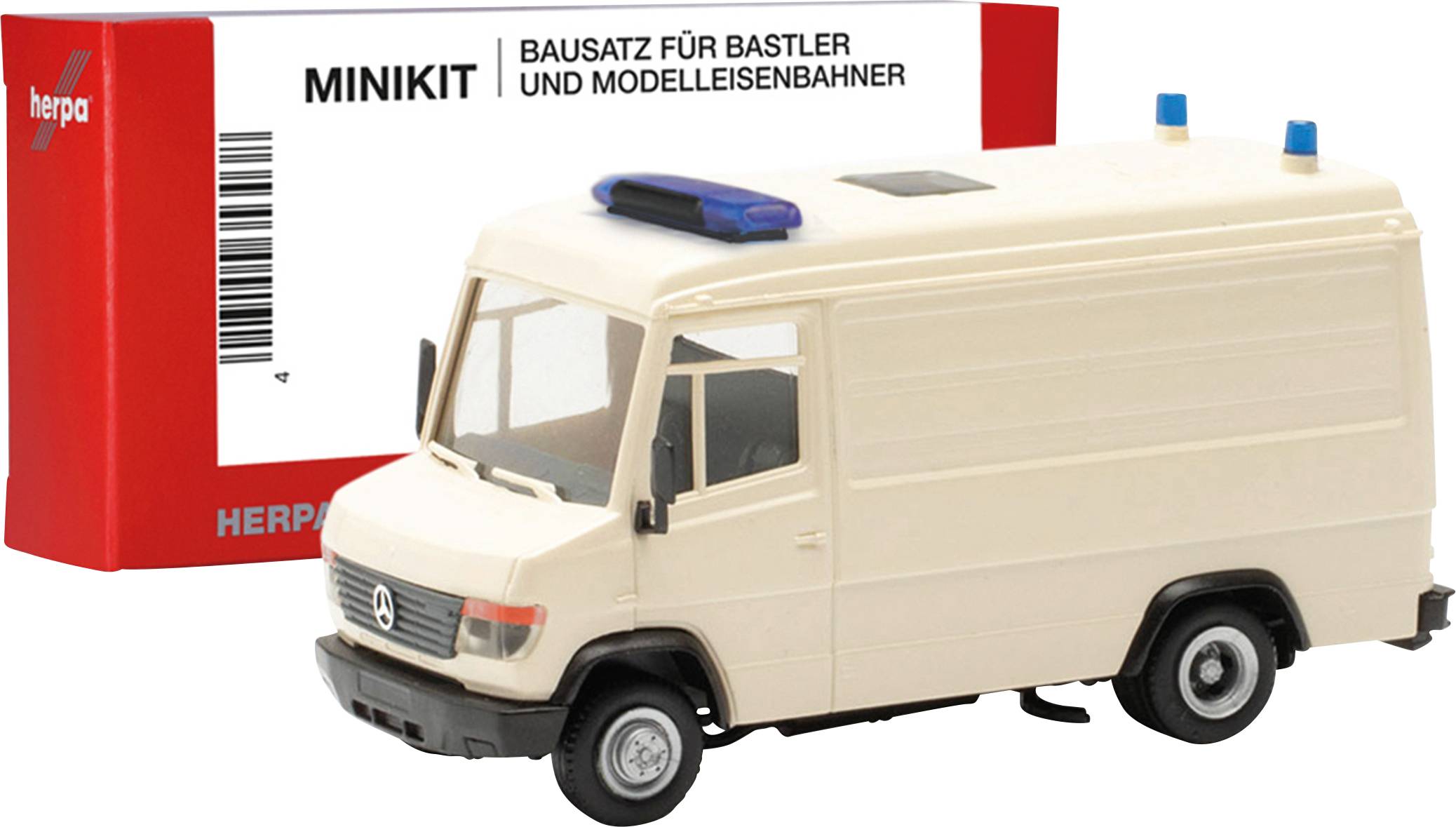 Herpa 013949 H0 Modèle réduit de véhicule prioritaire Mercedes Benz Ambulance Vario, blanc