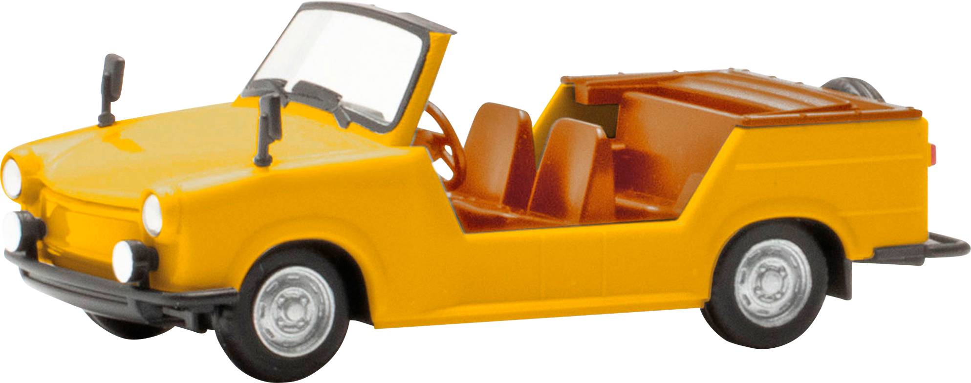 Herpa 024808-004 H0 Modèle réduit de voiture particulière Trabant Kübel, jaune