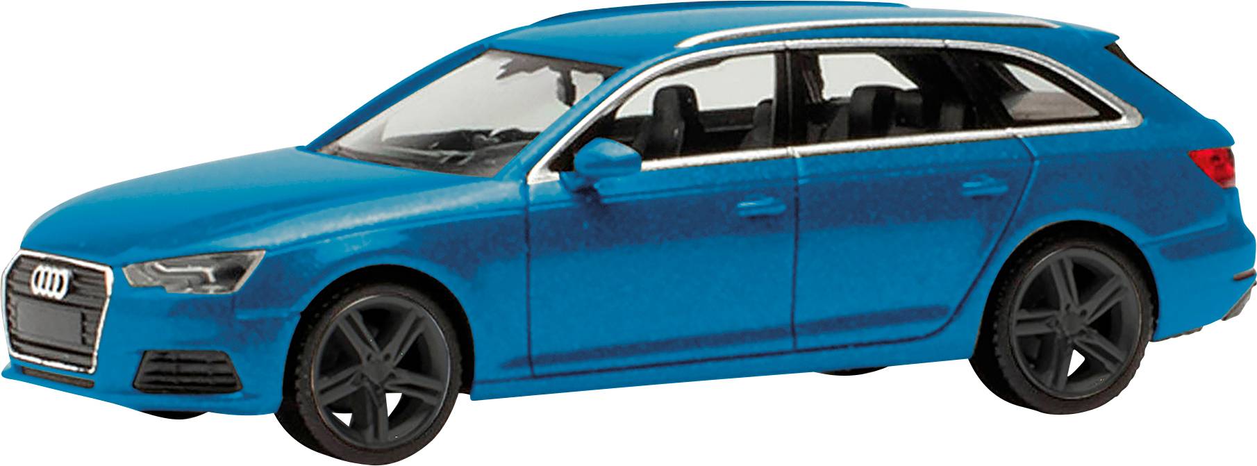 Herpa 028578-003 H0 Modèle réduit de voiture particulière Audi A4 avant, bleu turbo