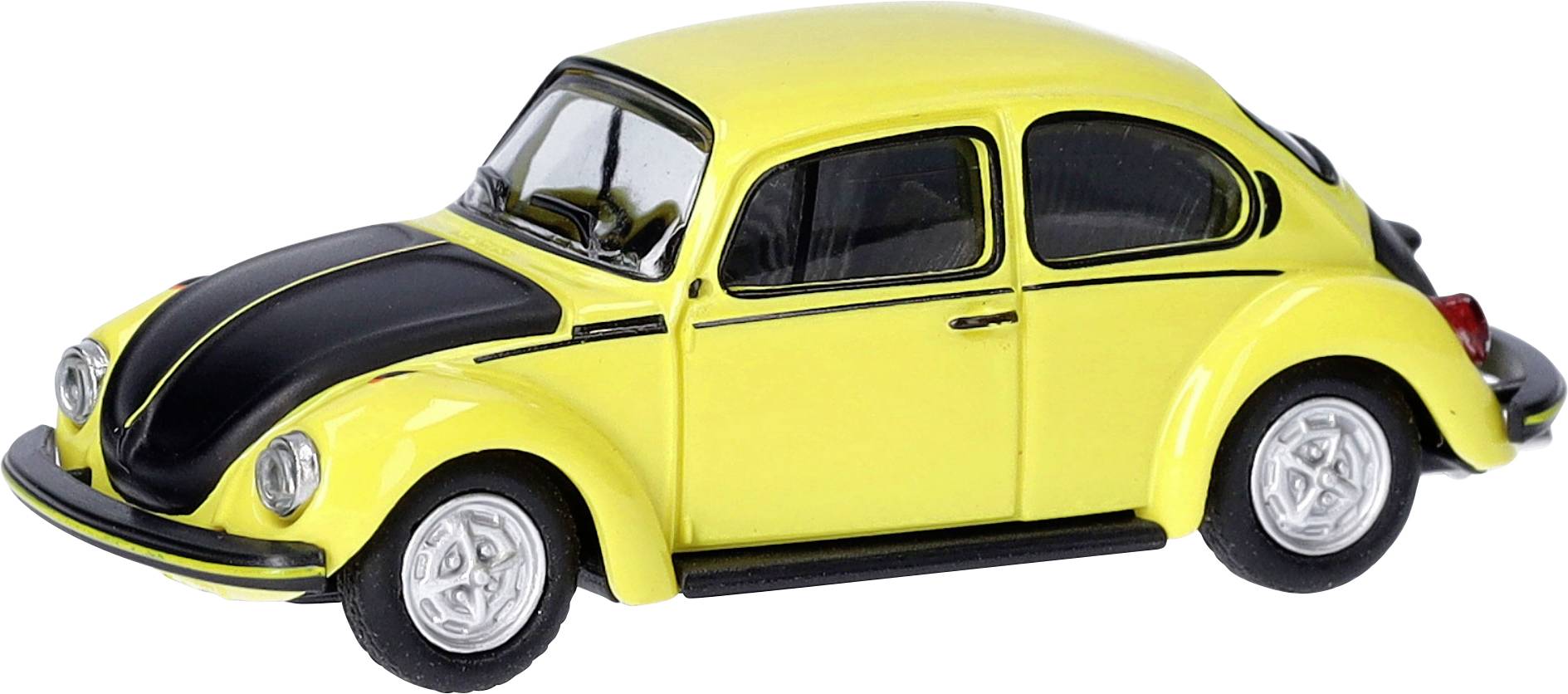 Herpa 421102 H0 Modèle réduit de voiture particulière Volkswagen Käfer 1303 « le renner jaune-noir »