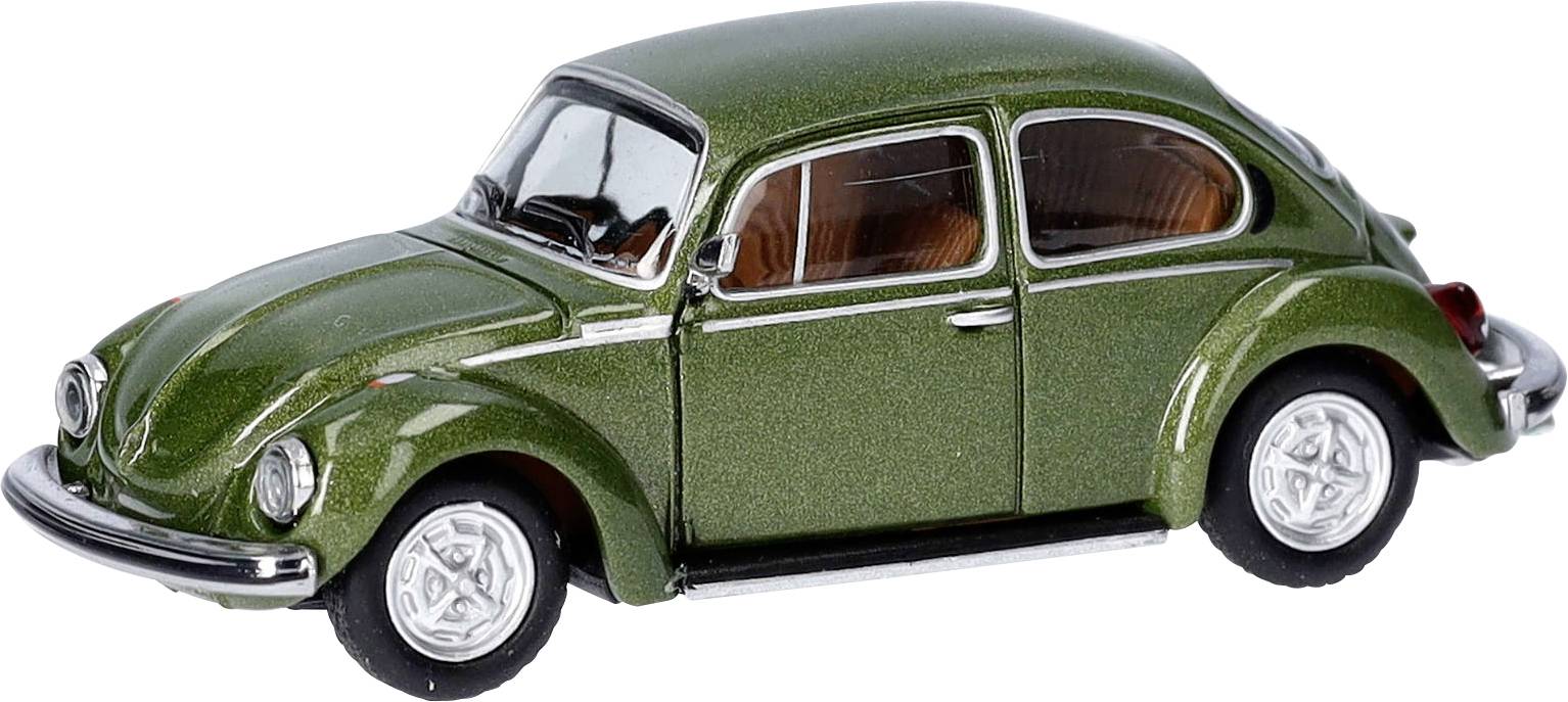 Herpa 430982-002 H0 Modèle réduit de voiture particulière Volkswagen Käfer 1303, moos métallisé