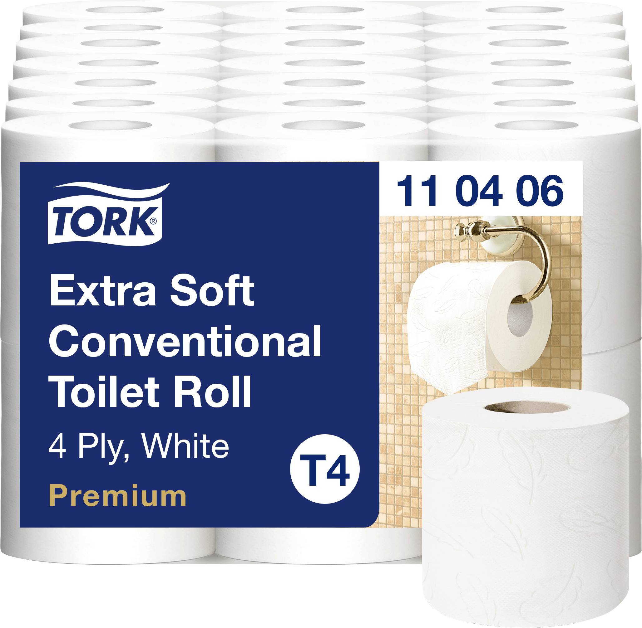 TORK Papier toilette T4-System Kleinrollen Toilettenpapier 4-lag T4 110406 Nombre de couches: 4 couches N/A 42 pc(s)