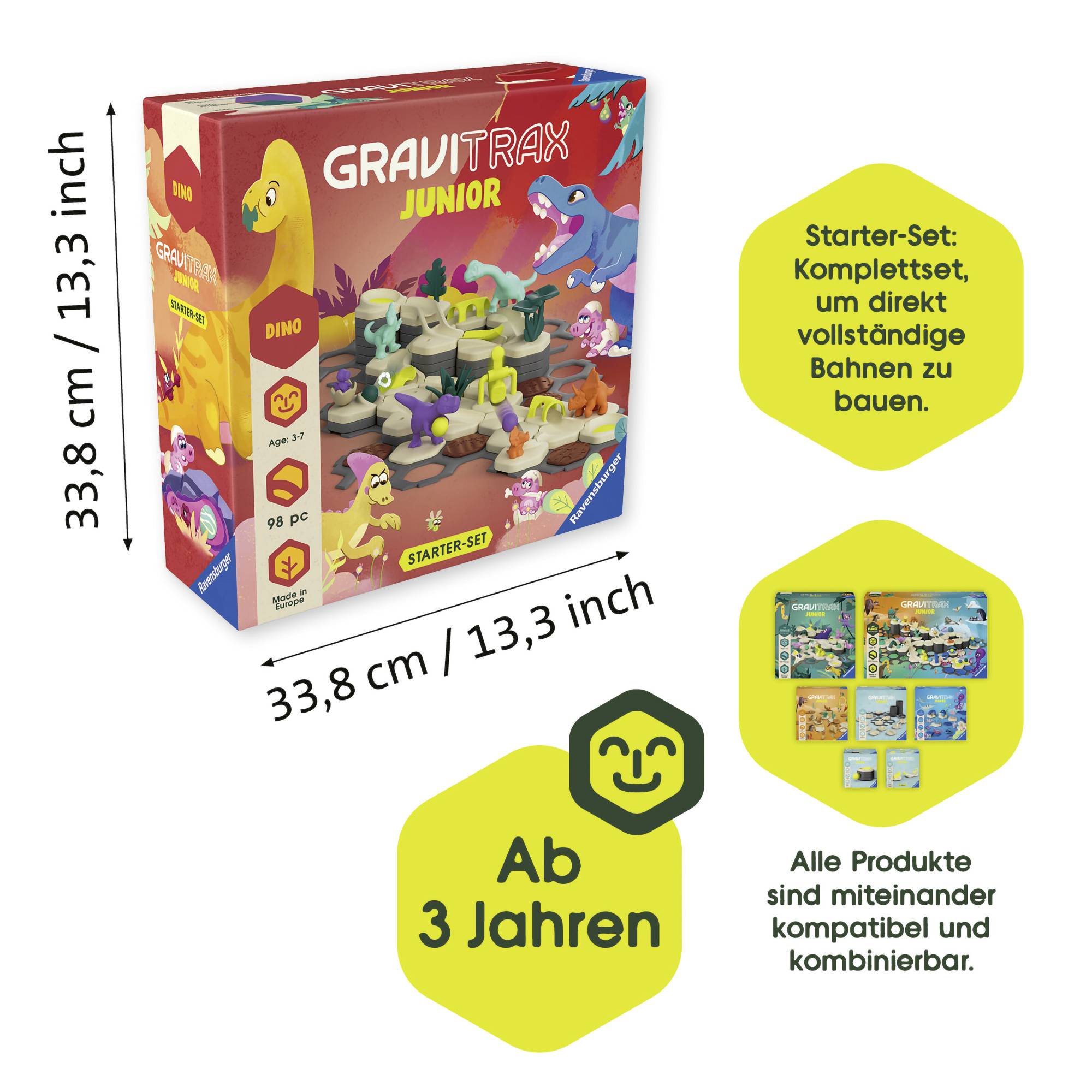 Ravensburger 24586 GraviTrax Junior - Starter-Set L Dino