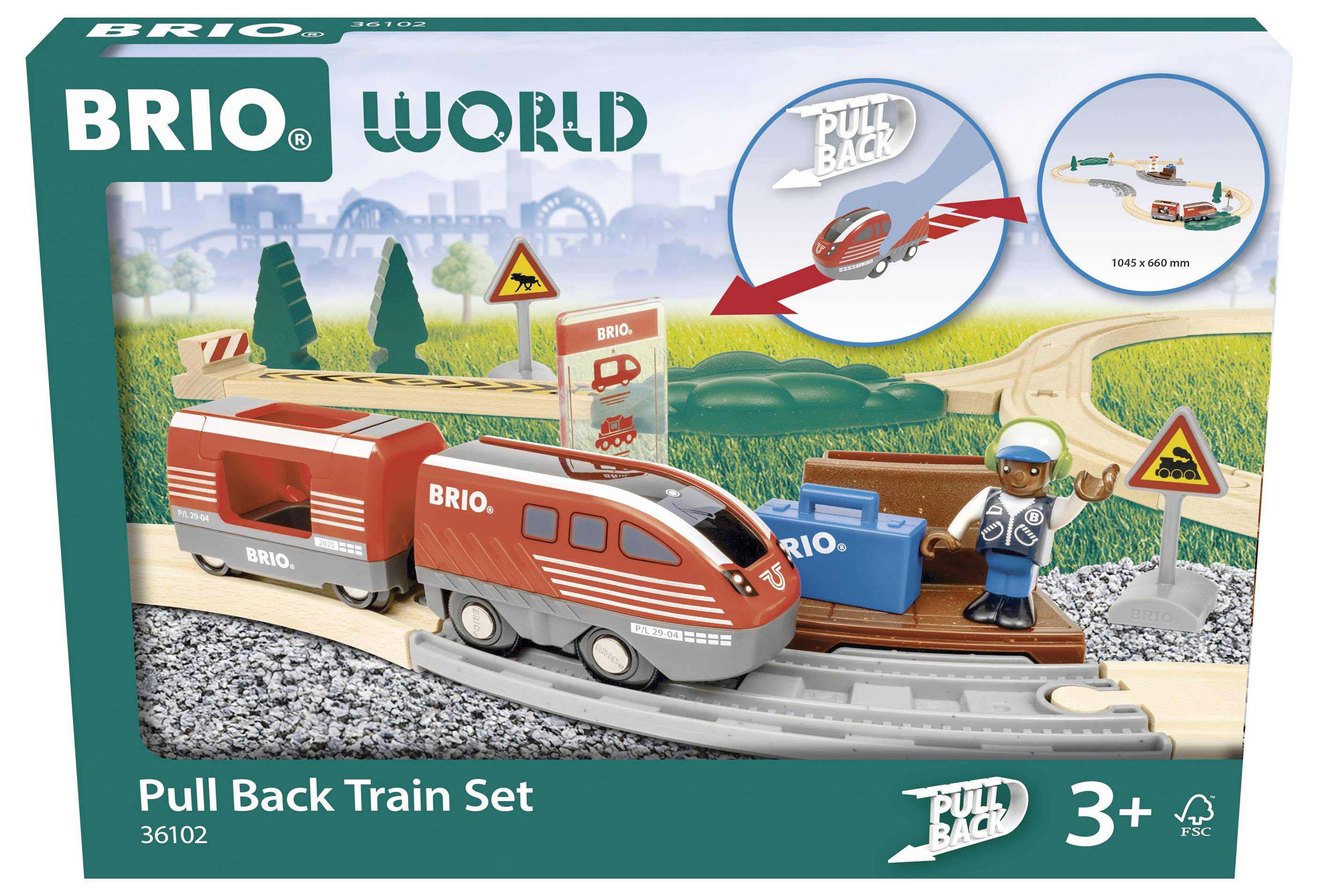 Brio World – 36102 SET de train avec dispositif de rétraction Brio 63610200 1 pc(s)