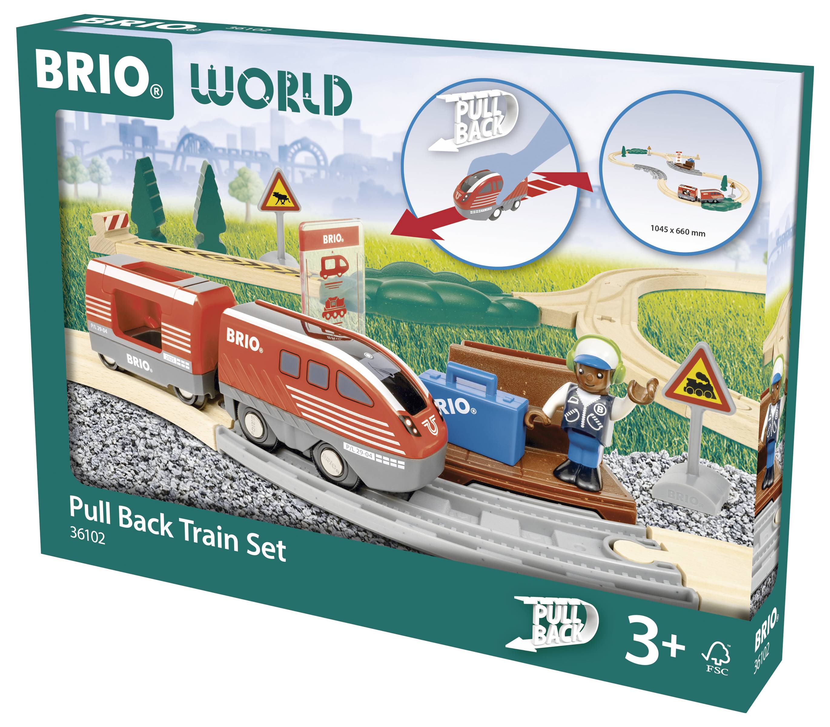 Brio World – 36102 SET de train avec dispositif de rétraction Brio 63610200 1 pc(s)