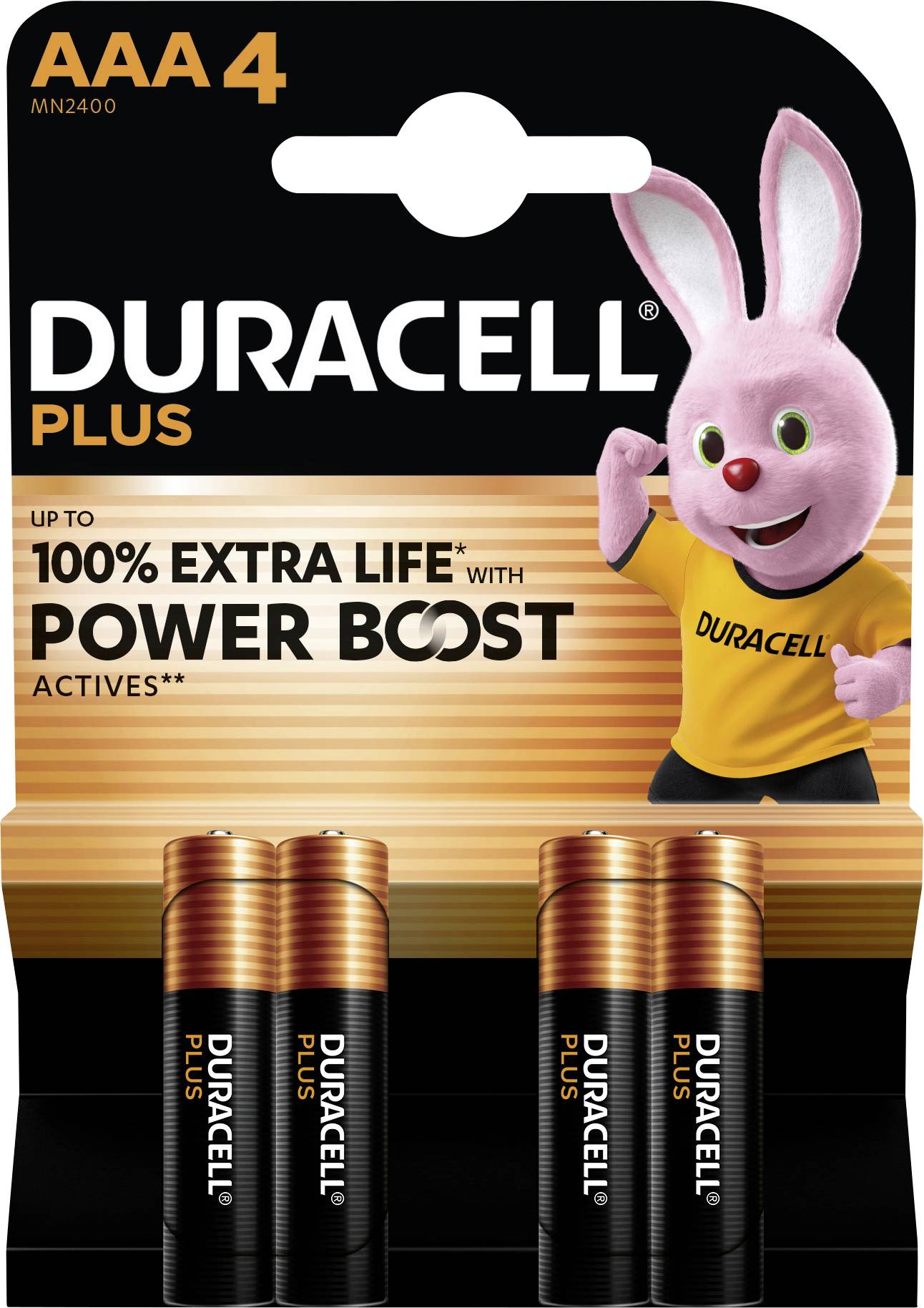 Duracell Plus Power Boost Pile LR3 (AAA) alcaline(s) 1.5 V 4 pc(s)