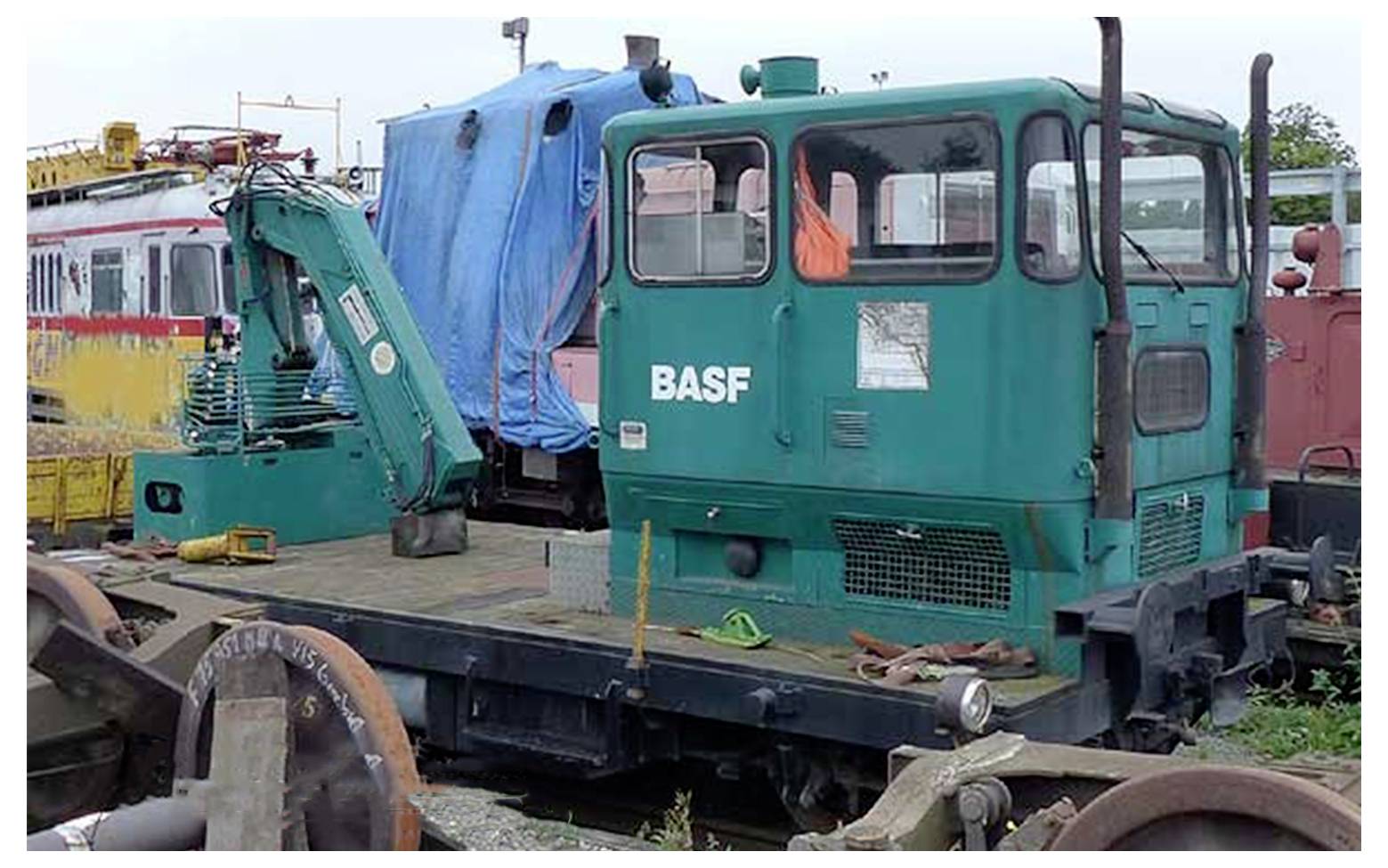 Rivarossi HR2913S H0 BASF, Rottenwagen KLV 53, vert