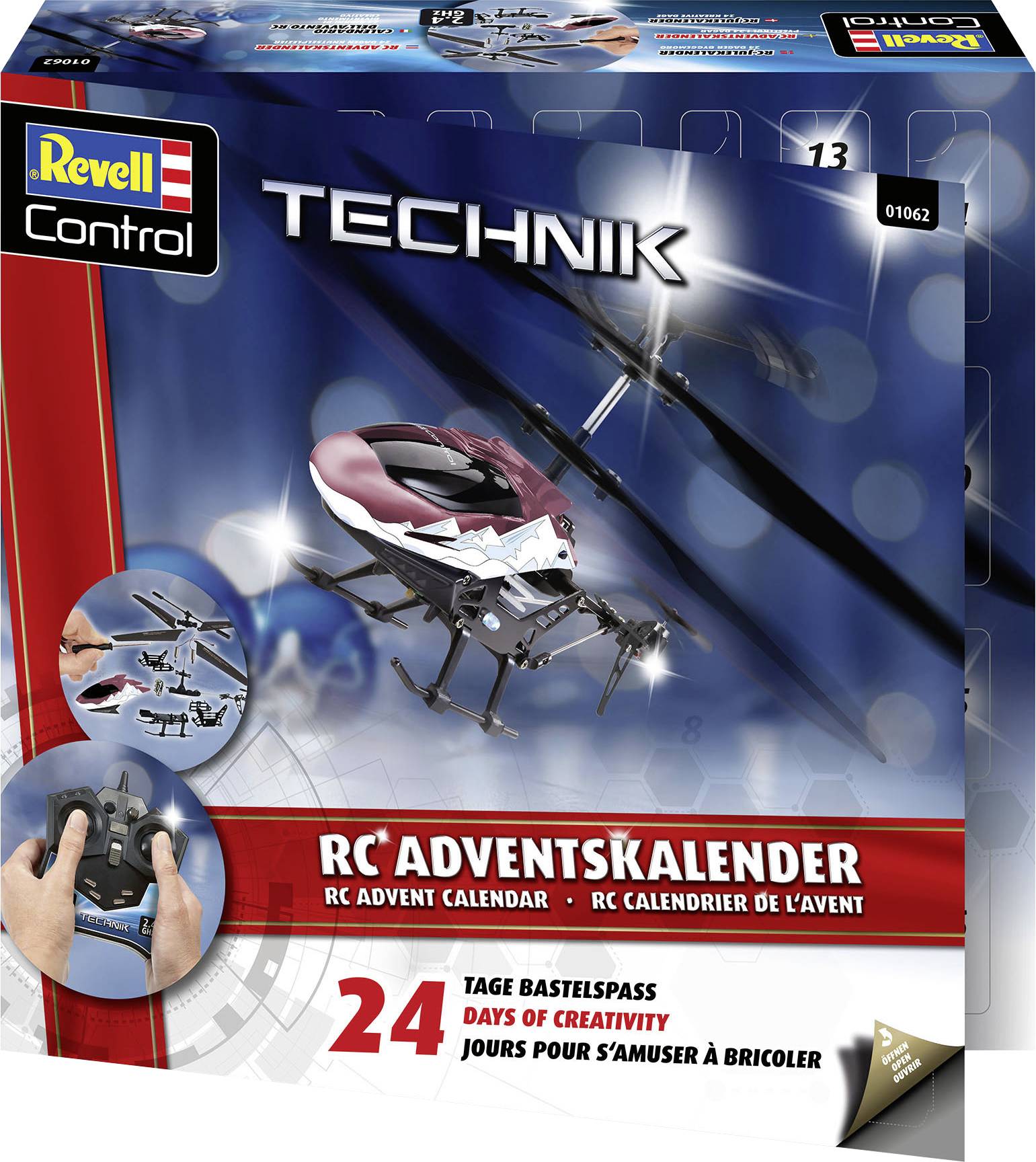Revell Control Helicopter kit à monter, jouet Calendrier de l'Avent Classe d'âge à partir de 12 ans
