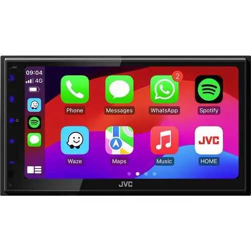 JVC Ampli-tuner multimédia 2 DIN Android Auto™, Apple CarPlay, connexion possible à une caméra de recul, tuner DAB+, av JVC Ampli-tuner multimédia 2 DIN Android Auto™, Apple CarPlay, connexion possible à une caméra de recul, tuner DAB+, av