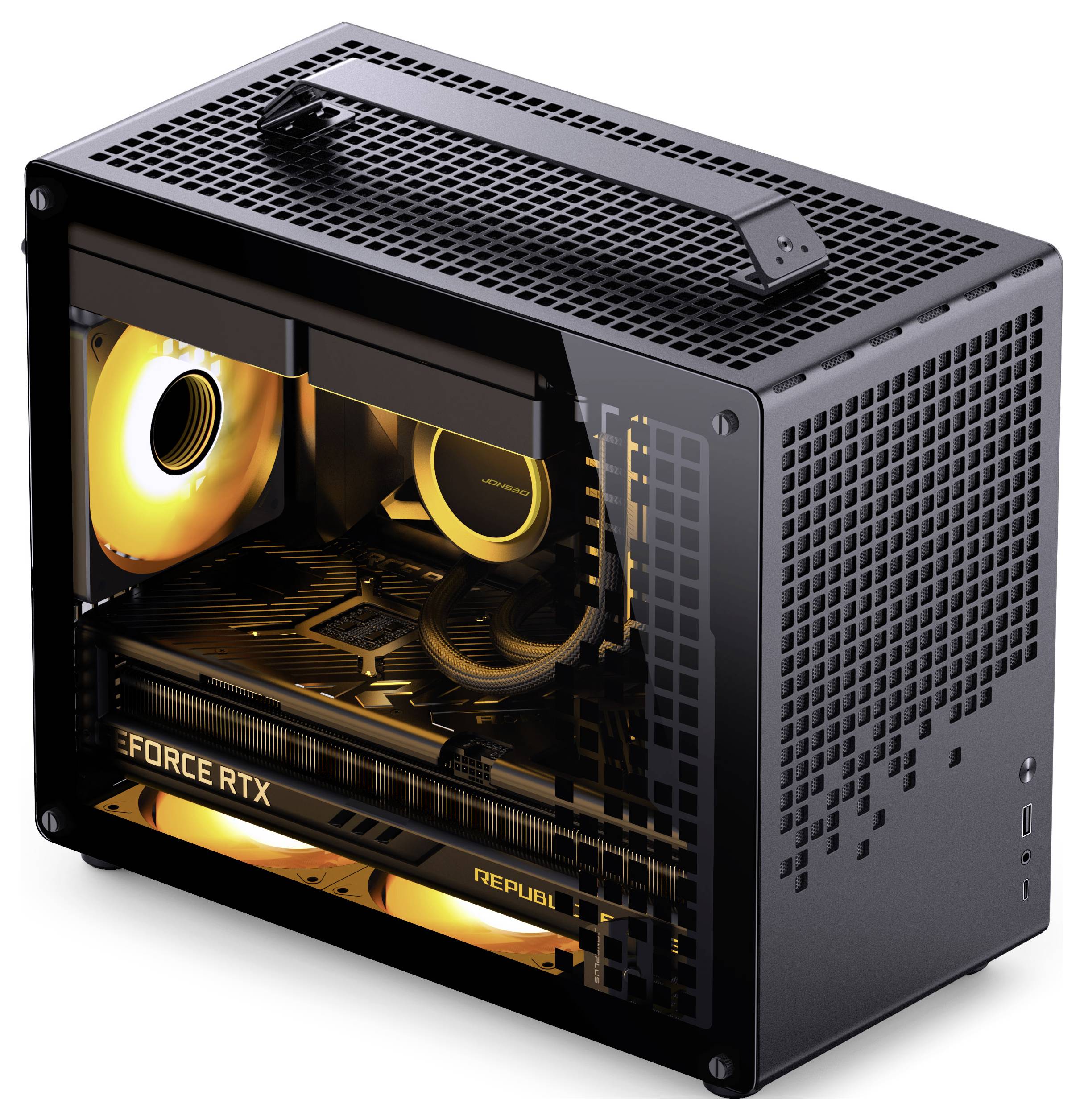 Micro-tour Jonsbo Z20 Boîtier, Boîtier gaming, Boîtier PC noir