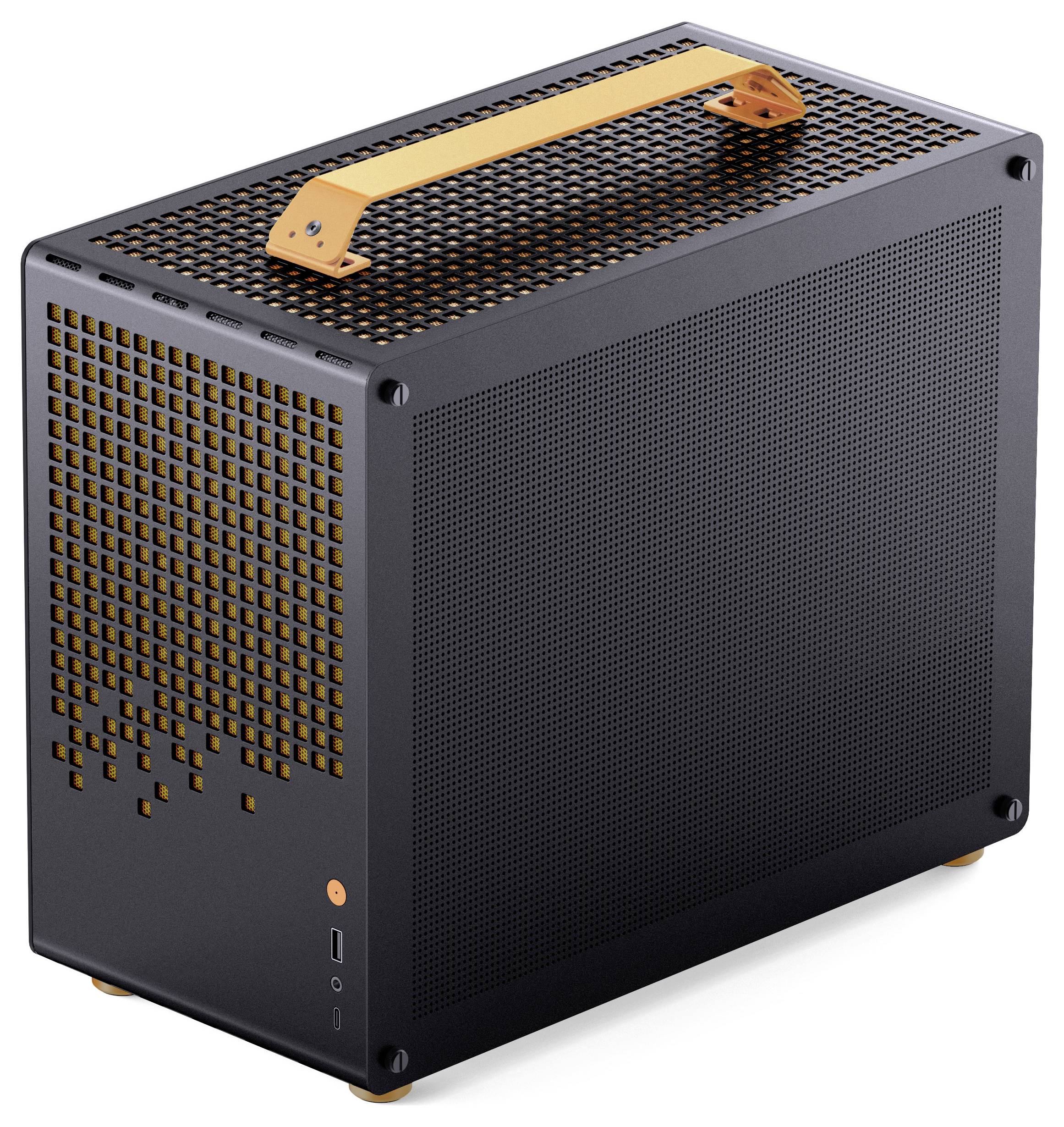 Micro-tour Jonsbo Z20 Boîtier gaming, Boîtier, Boîtier PC noir/orange