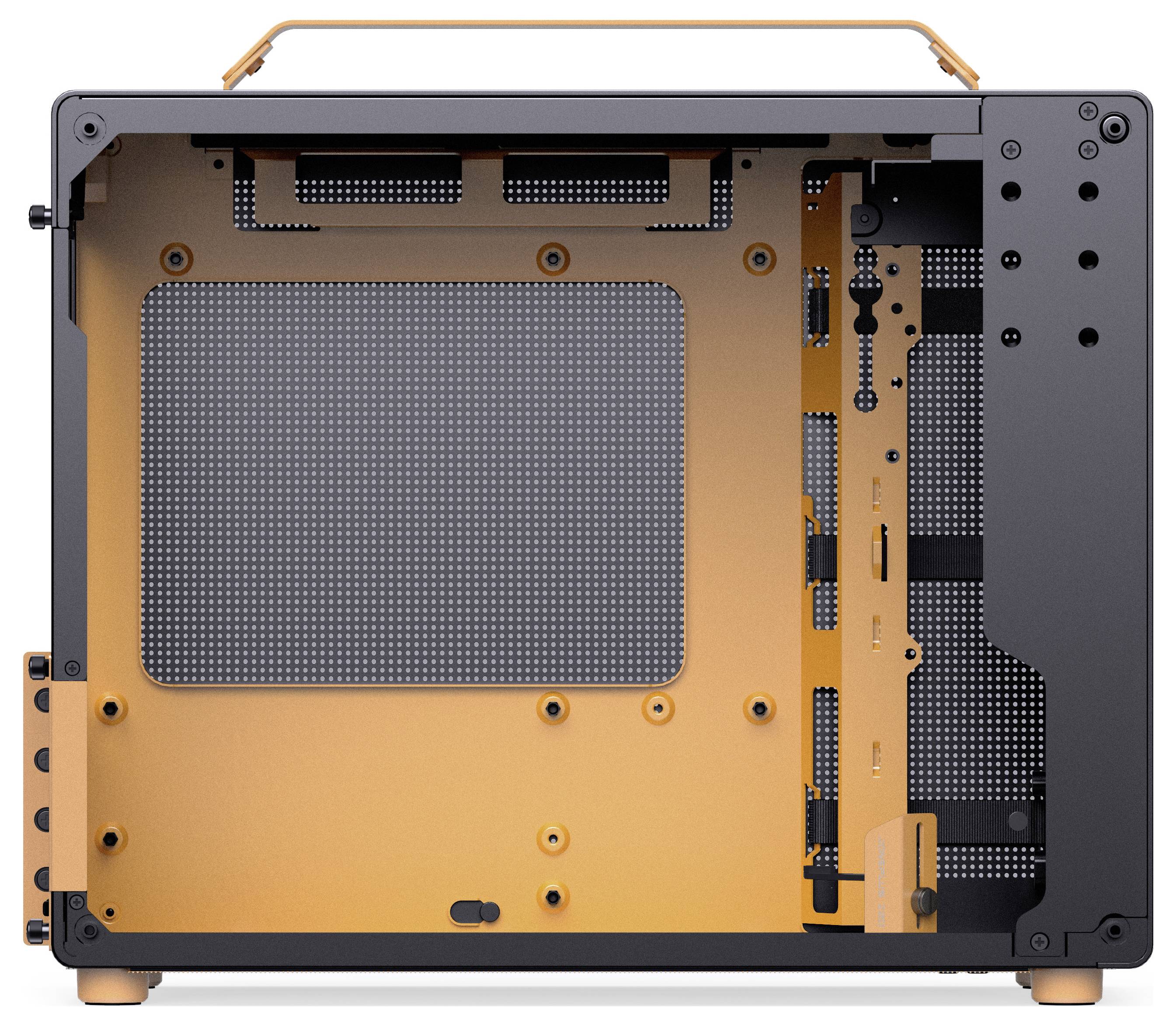 Micro-tour Jonsbo Z20 Boîtier gaming, Boîtier, Boîtier PC noir/orange