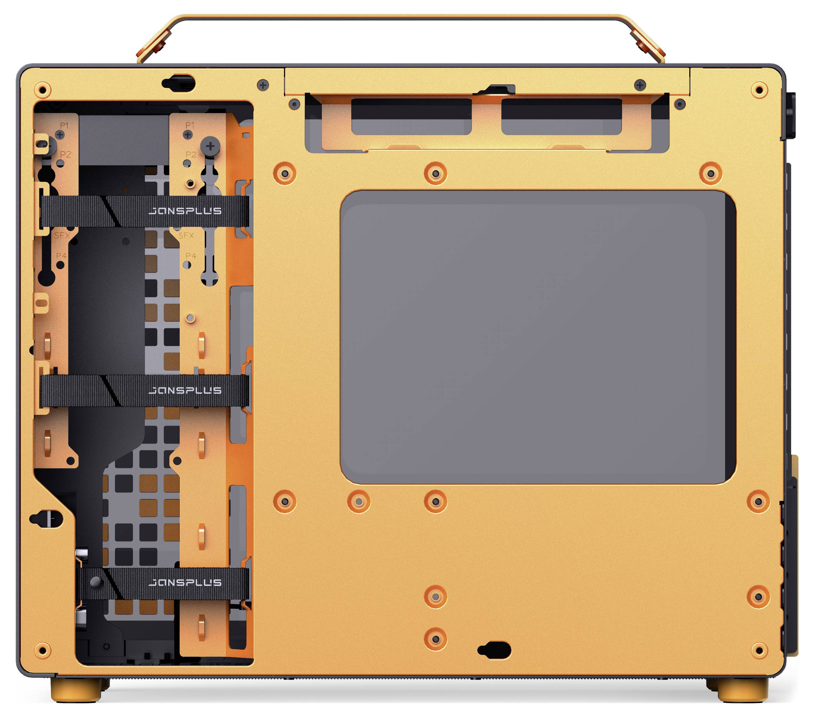 Micro-tour Jonsbo Z20 Boîtier gaming, Boîtier, Boîtier PC noir/orange